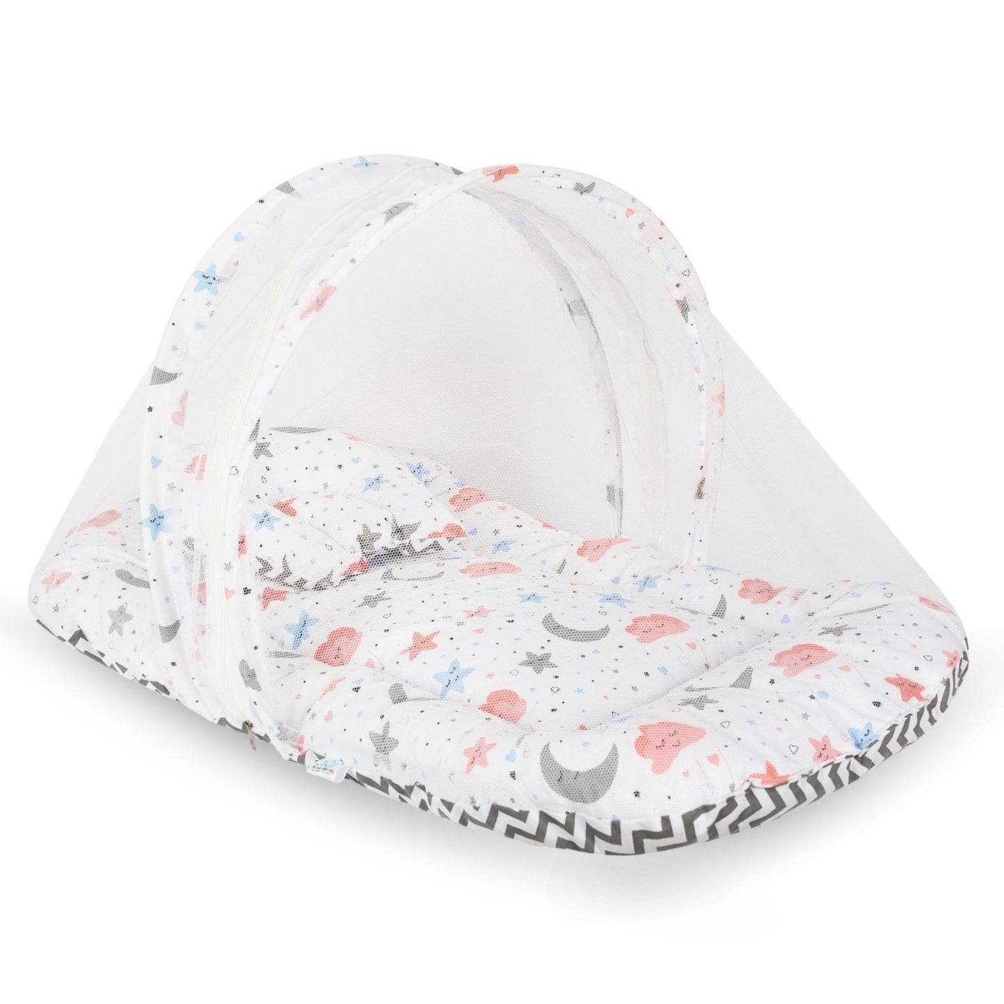 Baby Bed with Mosquito Net (Dreamy Skies)