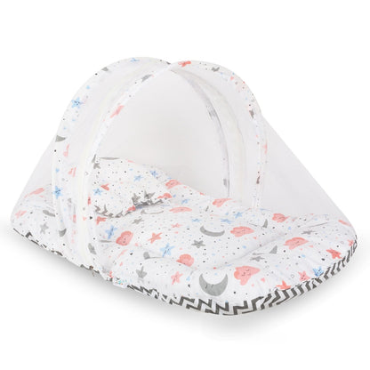 Baby Bed with Mosquito Net (Dreamy Skies)