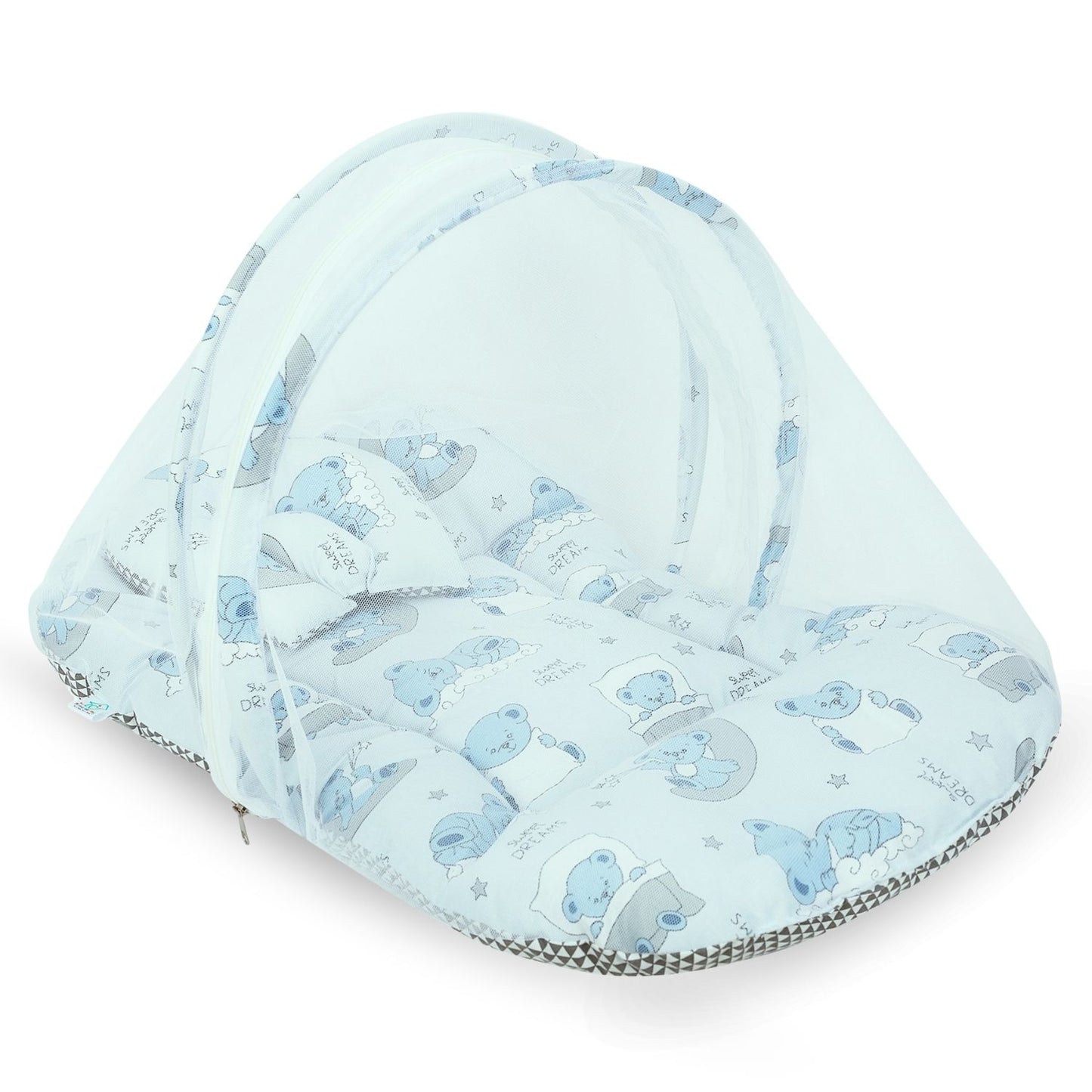 Baby Bed with Mosquito Net (Dreamy Skies)