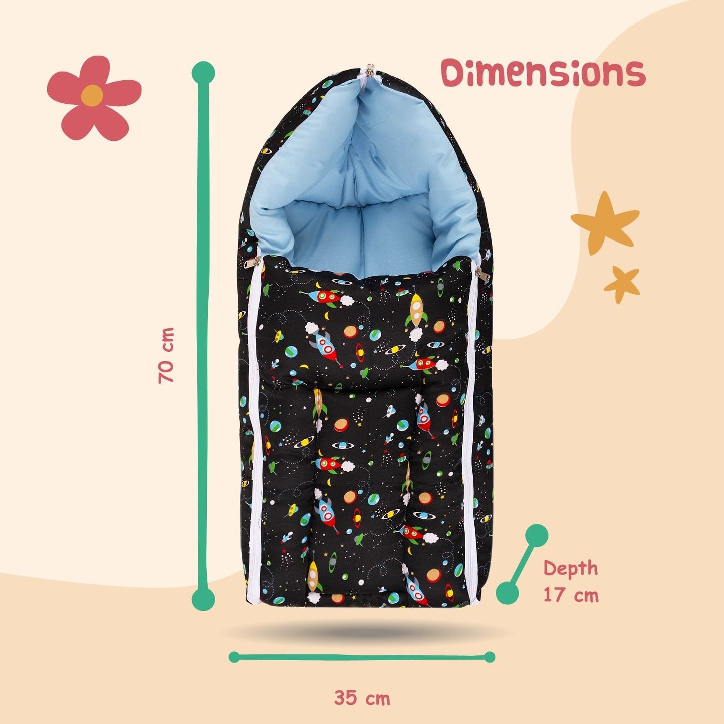 Sleeping Bag for New Borns (Space Snuggles)