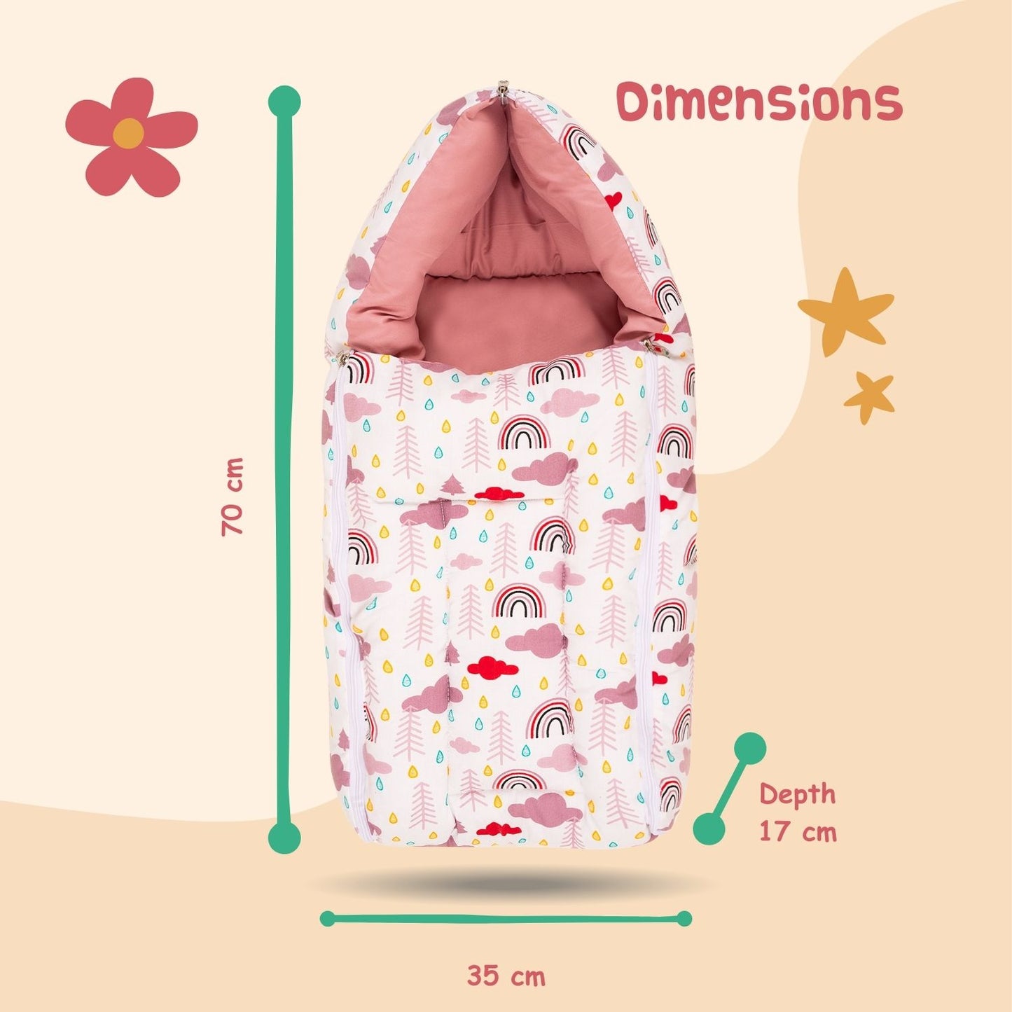 Sleeping Bag for New Borns (Dreamy Skies)
