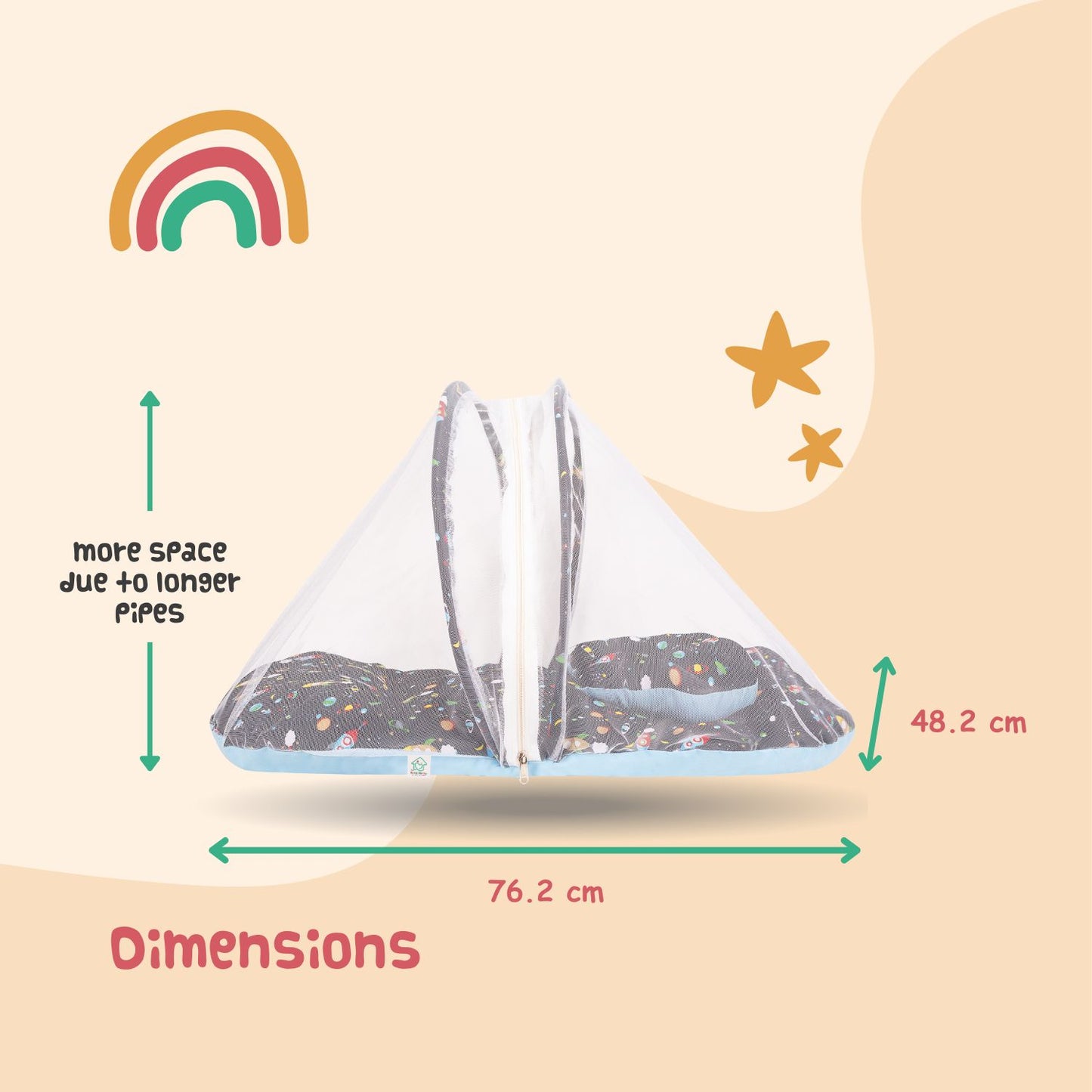 Baby Bed with Mosquito net (Space Snuggles)