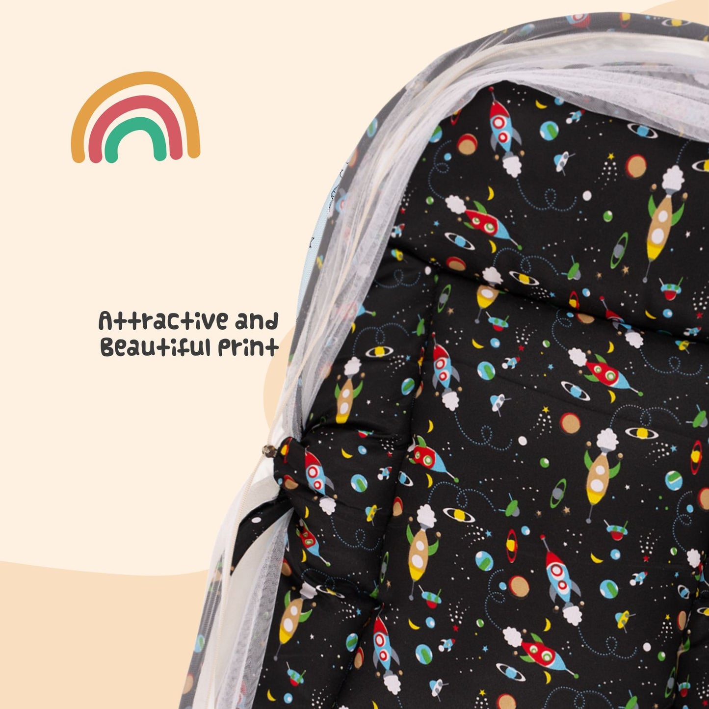 Baby Bed with Mosquito net (Space Snuggles)