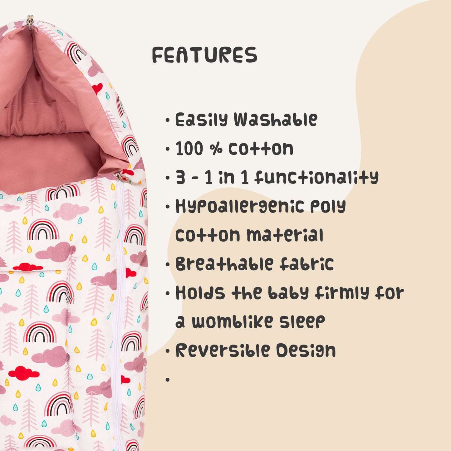 Sleeping Bag for New Borns (Dreamy Skies)